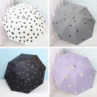 Parasol Portátil De Protección UV Resistente Al Viento Mini Sombrilla Negra Gruesa Para Proteger Del Sol Y Lluvia Móvil Al Aire Libre - details 0