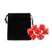 Juego De Dados DND 7 Piezas Con Bolsa De Velours Accesorios Coloridos Para Juegos De Mesa DnD RPG Incluye D4 D6 D8 D10 D10% D12 D20 - details 11
