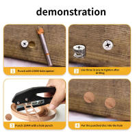 Aguja De Perforación Para Bandas De Madera 8MM 10MM 12MM 15MM Herramienta De Carpintería Con Agujero De Ajuste De Tornillo Y Punzón Para Perforación De Máscara - details 5