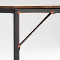 Escritorio Industrial Compacto - 60x120x76 cm, Mesa de Oficina y Estación de Trabajo, Ideal para Teletrabajo, Estudio y Dormitorio, Estructura de Metal - details 10