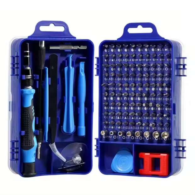 Kit De Herramientas De Reparación Multifuncional Precision 115 En 1 Con Destornilladores Magnéticos Y Parafusos Para El Hogar - 1