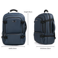 DreamTravel Mochila de Senderismo 30L - Gran Capacidad con Múltiples Compartimentos | Organización Práctica para Ropa, Equipo y Accesorios | Diseño Sencillo y Resistente para Trekking/Excursiones (Azul/Negro/Gris) - details 0