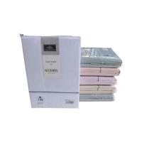 Mercatienda.es Sábanas de Hostelería para cama verano 3 Piezas Lisa Celeste con Jaretón ROOMERS – 50% Algodón y 50% Poliéster - details 2