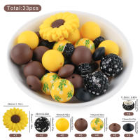 Set De 33 Piezas De Bolas Y Lentiles De Silicona Para Fabricación De Joyas DIY Accesorios Para Pulseras Bolígrafos Y Llaveros - details 15