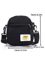 Nueva Bandolera Univalente De Moda Para Otoño E Invierno Nylon Sencillo Japonesa Mujer Bolsa Con Cierre De Cremallera Y Bolsillo Para Teléfono Móvildetails 0