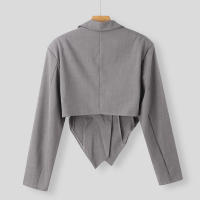 Conjunto De Hombre Para Primavera Y Otoño Con Pantalones Rectos De Manga Larga Y Traje Pequeño Ajustado Estilo Casual - details 15