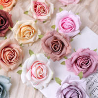 5/10Pcs Rosas Artificiales 7CM Flores Falsas Para Decoración De Hogar Bodas Fiesta Decoración De Jardín Corona De Novia Regalo Decorativo - details 2