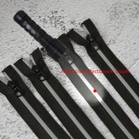 4pcs5#Tiras Reflectantes De Nylon Para Cremalleras Ropa Protectora Al Aire Libre Antiguo Silver Strip Cabeza Abierta Individual - details 0