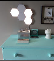 Lámpara De Pared LED Hexagonal Con Interruptor Táctil Smart Home Para Dormitorio Y Sala De Estar Luz Nocturna Cuantum AC 110 220V - details 10