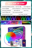 Tira De Luces LED Inteligente Tuya Smart 12V Neón WiFi Bluetooth RGB Decoración De Habitación Alexa Google Home Fita De Led - details 1