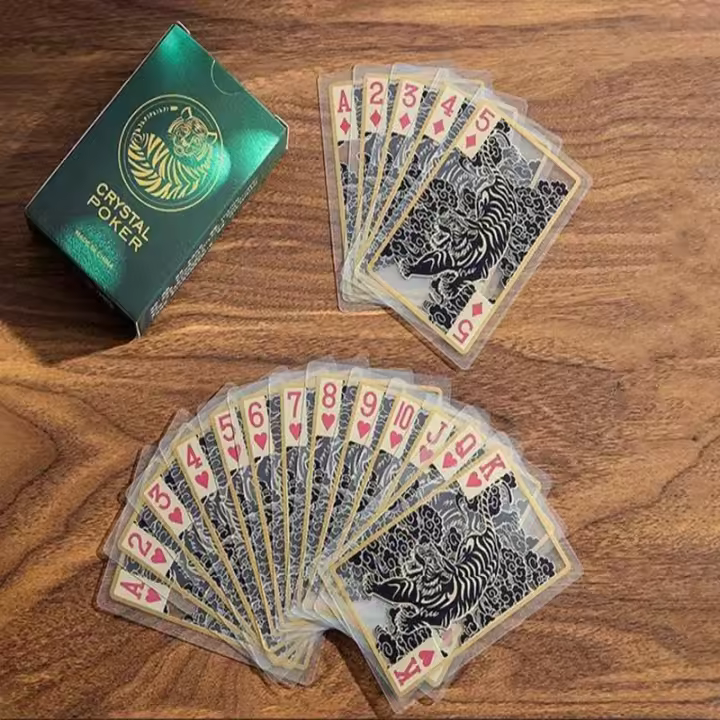 Cartas De Juego Impermeables Y Transparentes En PVC Para Adultos Juego De Mesa Viajes Regalo De Navidad Halloween Acción De Gracias - 1
