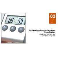 Termómetro De Barbacoa TP700 Con Probing De 15CM Medición De Temperatura En 5 Segundos Alarma De Temperatura Alta 300℃ Función De Timer Material Metálico Digital - details 6