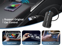 Lemorele Wireless CarPlay Adapter for Apple iPhone - Plug & Play Wireless Android Auto Dongle CarPlay Adapter - USB C/A Converts Wired to Wireless - No Latency from iOS 10+, Android 11+ to Screen - details 6