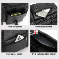 Bolsa De Viaje PU Para Hombres Y Mujeres Bolsa De Gimnasio Deportiva De Senderismo Exterior Con Zapatillas Gran Capacidad Separador Seco Y Humedo Para Yoga Y Fitness - details 8