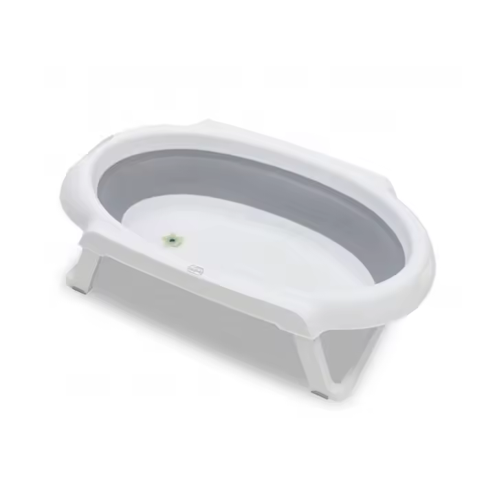Bañera Plegable Asalvo Curviflex - Diseño compacto válido desde recién nacido hasta 36 meses - Segura y adaptable - Fácil de guardar y transportar - 1