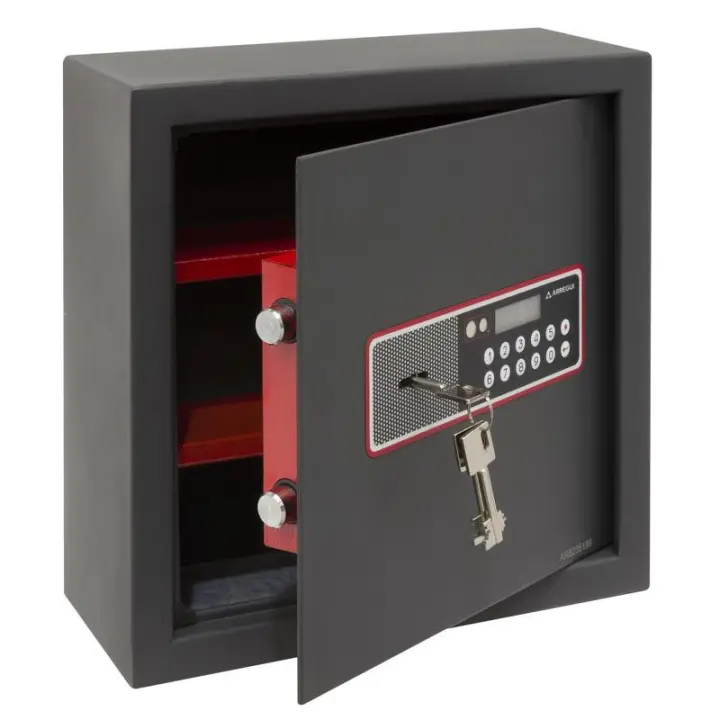 ARREGUI Cover 172060 Caja fuerte para camuflar en falso fondo de armario, Caja fuerte con apertura electrónica y llave, Caja de seguridad camuflada, Caja fuerte invisible, 35x35x15 cm, 11 L - 1