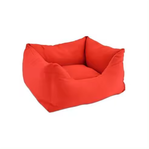 Nayeco - Cuna Cuadrada Roja para Mascotas de Paredes Altas - 1