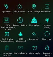 Reloj Deportivo Para Hombre SANDA 50M Impermeable LED Digital Calorías Fitness Running Pulsera Militar Con Pantógrafo Y Alarma - details 7