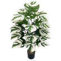 Bonsái Simulado De Hoja Grande Ornamento De Maceta Planta Artificial Hyphosis Para Decoración De Oficina Y Hogar Estilo Tortuga - details 11