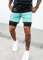 Shorts De Verano Para Hombre Con Impresión Transpirable 2 En 1 Fitness Running Quick Dry Shorts De Malla Para Bodybuilding - details 10