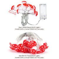 Luces LED De Hongo Con 20 Leds Para Decoración De Interior Y Ambiente Navideño Fuentes De Alimentación USB/Batería Regalo De Fiesta - details 9