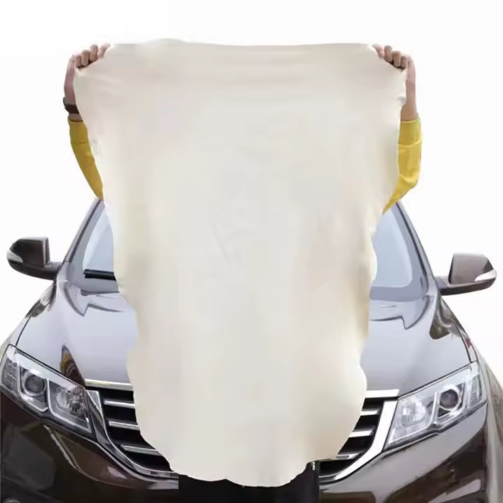 Toallas De Limpieza Para Coche Con Piel De Chamois Natural Super Absorbentes Para Lavado Y Secado Rápido De Ventanas Y Hogar - 1