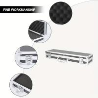 Caja De Herramientas Portátil De Aluminio 14.33x3.93x2.16inch Organizador De Utensilios De Metal Caja De Almacenamiento Útil Y Práctica - details 3