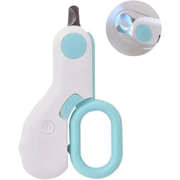 Cortaúñas para Perros with Luz LED, instrumentos de ASEO para mascotas, color Azul - 1