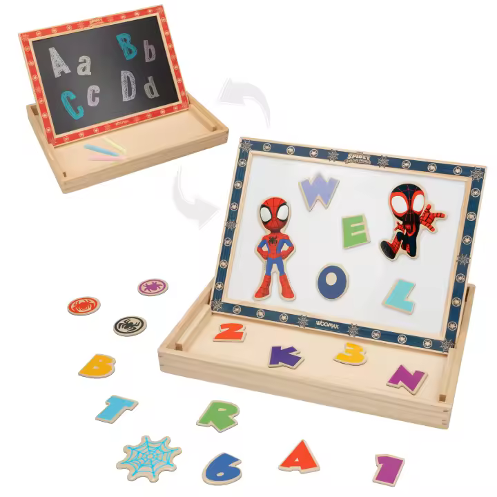 WOOMAX Spidey y su superequipo Pizarra infantil 2 en 1 - 1
