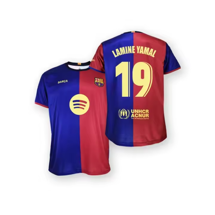 Lamine Yamal camiseta 19 primera equipación 24-25 Fútbol Club Barcelona réplica oficial adulto producto oficial 1ADULYAMA2425 - 1