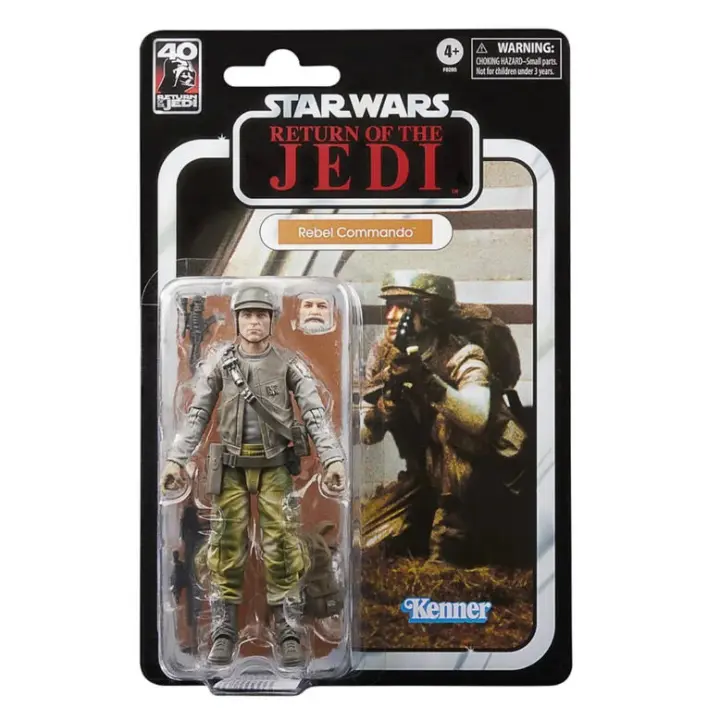 Figura Rebel Commando 40th Anniversary Return of the Jedi Star Wars 15cmFigura  Coleccionable - Idea de Regalo- Mercancia Oficial - Juguetes para Niños y Adultos - Movies Fans - Muñeco para Coleccionistas y Exposición - 1