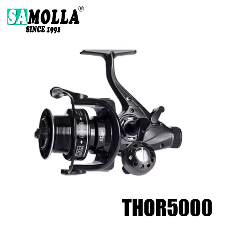 Carrete De Pesca Para Carpas Nueva Carrete Spinning Con Doble Arrastre Máx 27kg 12+1BB Adecuado Para Agua Dulce Y Salada Accesorios De Pesca - 1