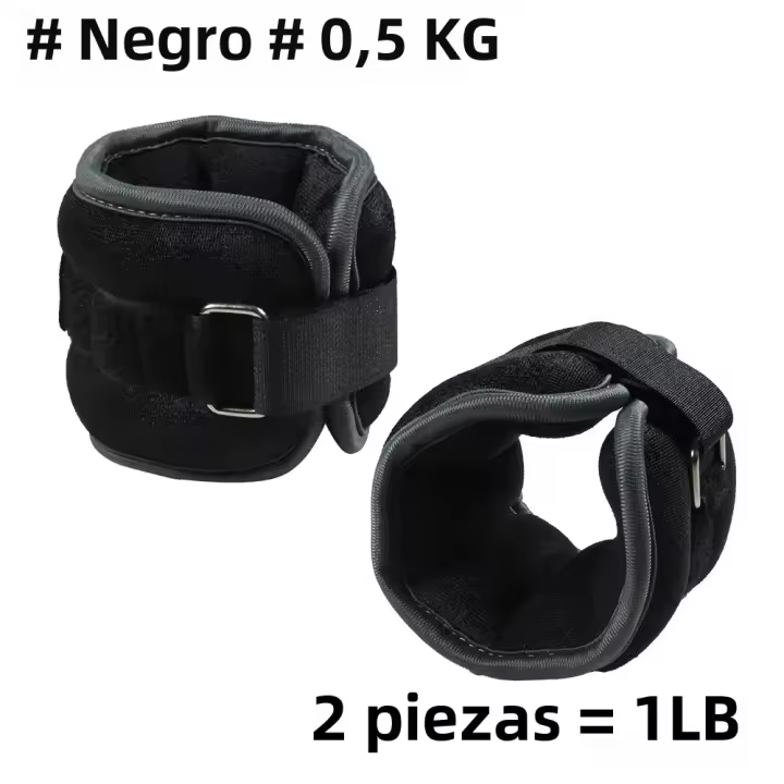 1Par De Pesas Ajustables Para Tobillo Y Muñeca (0.5kg/1kg) De Neopreno Ligero Para Correr Yoga Entrenamiento De Fuerza Para Todas Las Edades - 1