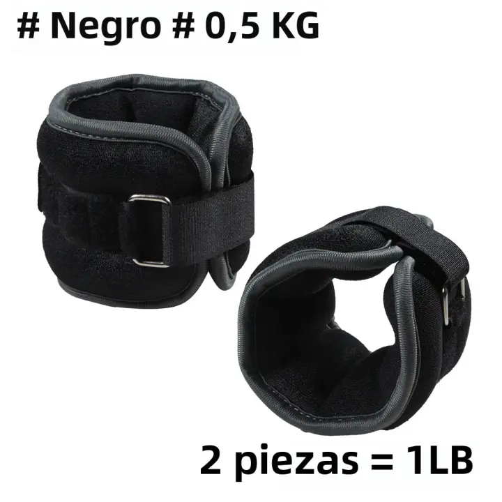 1Par De Pesas Ajustables Para Tobillo Y Muñeca (0.5kg/1kg) De Neopreno Ligero Para Correr Yoga Entrenamiento De Fuerza Para Todas Las Edades - 1