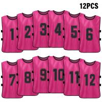 Chalecos De Deporte Para Niños 6/12PCS Camisetas De Fútbol Rápidas Secado Uniforme De Equipo De Baloncesto Entrenamiento Con Números - details 20