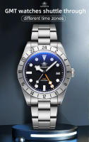 Reloj Deportivo De Hombre ADDIESDIVE 39mm Cristal De Vidrio Con Esferas Luminosas Resistente Al Agua 20Bar GMT Para Natación Y Diversión - details 1
