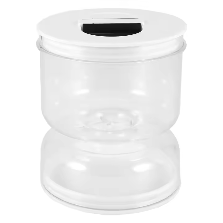 Tarro de pepinillo y Oliva, tarro abatible separado de húmedo y seco, tarro de pepinillo con tapa de colador, separador - 1