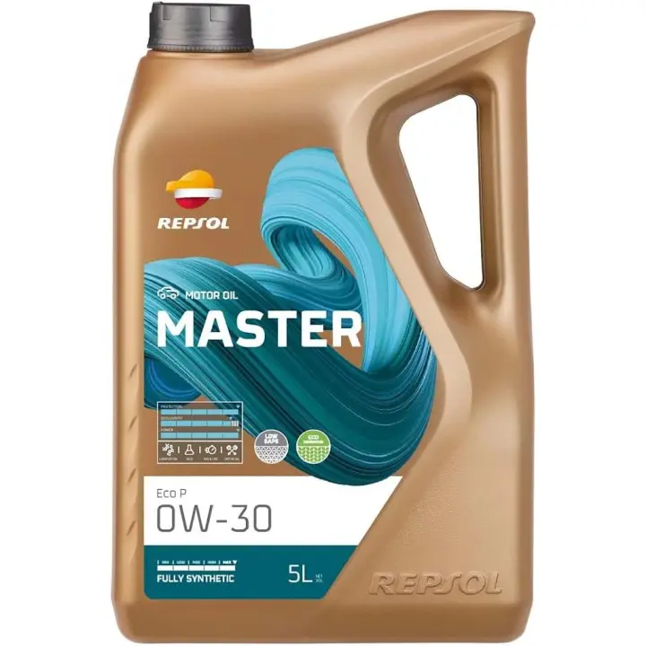 REPSOL lubricante sintético para coche MASTER ECO P 0W-30 5L - 1