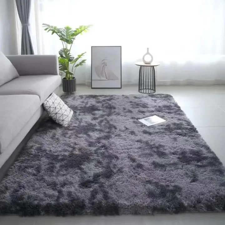 VIKAMA Alfombra De Seda Y Lana Para Habitaciones De Niños Sala De Estar Dormitorio Antideslizante Lavable En Máquina Característica Matriz Rectangular - 1