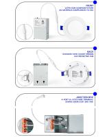 Foco de techo LED empotrable de 12W, orientable en 3 Colores, para Salón, Cocina y baño - details 0
