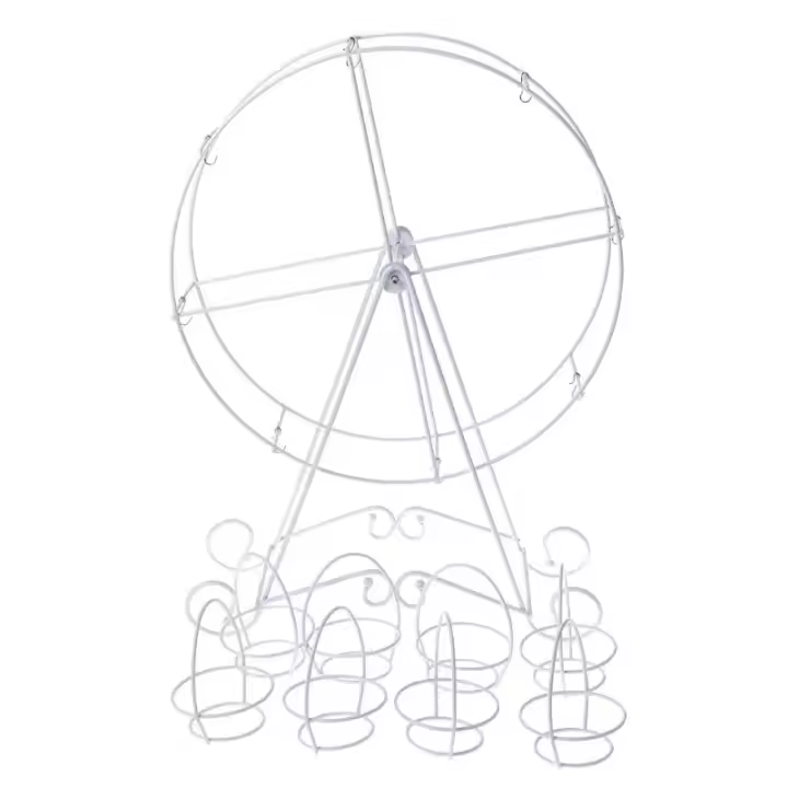 Estante De Almacenamiento Metálico Para Cupcakes Ferris Wheel Soporte De Pastel Para Bodas Y Cumpleaños Decoración De Fiesta - 1