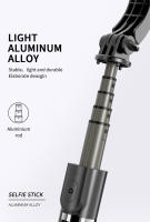 Soporte de Mano para Smartphone con Gimbal Estabilizador 1-Eje y Selfie Stick Tripod Wireless Bluetooth para iPhone Android - details 8