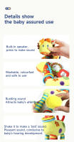 Juguete De Peluche Divertido Giraffa Chroma Campana Para Niños Colgante Para Carrito De Bebé Juguete Suave Musical Que Facilita La Prehensión En Niños Regalo Para Bebés De 0 a 24 Meses - details 4