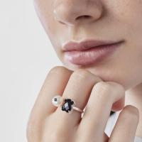 Anillo Erma original de Plata 925 con ónix, Pearl Y espinelos - details 3