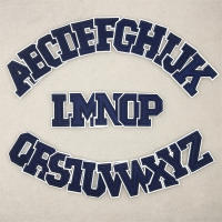 26pcs Parches Bordados De Letras Azules Navy A-Z Para DIY Sastre Para Ropa Bolsos Sombreros Decoración Paquete De 1 Pieza - details 1