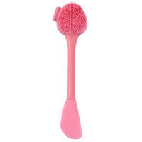 Cepillo De Limpieza Facial De Silicona 2 En 1 Instrumento De Limpieza Facial Eliminador De Masка De Arcilla Y Rascador De Maquillaje - details 20