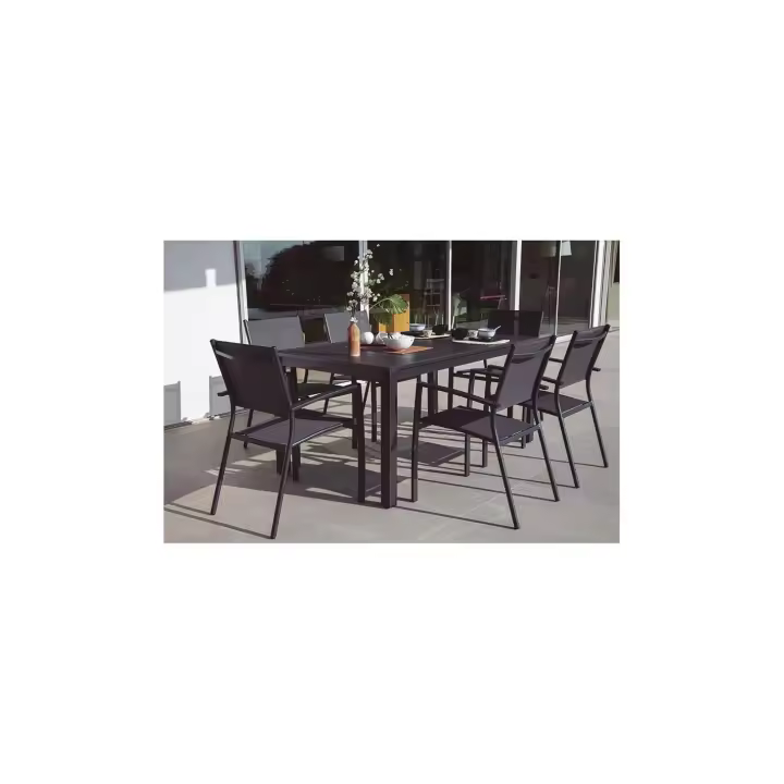 MESA JARDIN ALUMINIO MOD. PARMA 160x90 cm  - DE SUINPLAS DECORACIONES - 1