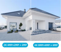 Cámara De Seguridad Exterior Inalámbrica 8MP 4K PTZ Con Doble Lente Y Pantalla Dual AI Detecta Humanos Traccióndes Auto ICSee App - details 2
