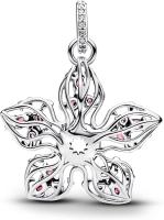 PANDORA Stranger Things Demogorgon- Colgante grande de plata de ley con circonitas, compatible con pulseras Moments，Incluye Caja Original - details 0