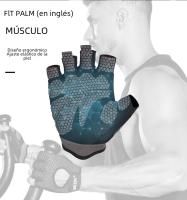 Guantes De Gimnasio SKDK Para Levantamiento De Pesas Y Crossfit Palma De Silicona Transpirables Accesorio De Fitness Para Hombres Y Mujeres Tallas S M L XL - details 5